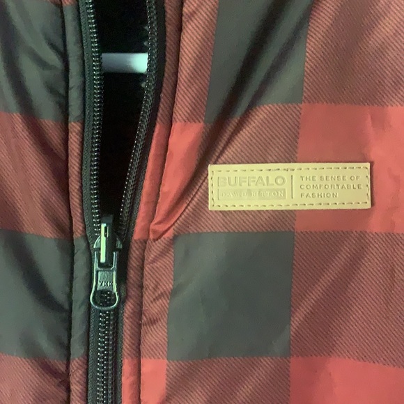 Buffalo David Bitton Youth Buffalo Plaid Puffer Vest - Picture 2 of 5